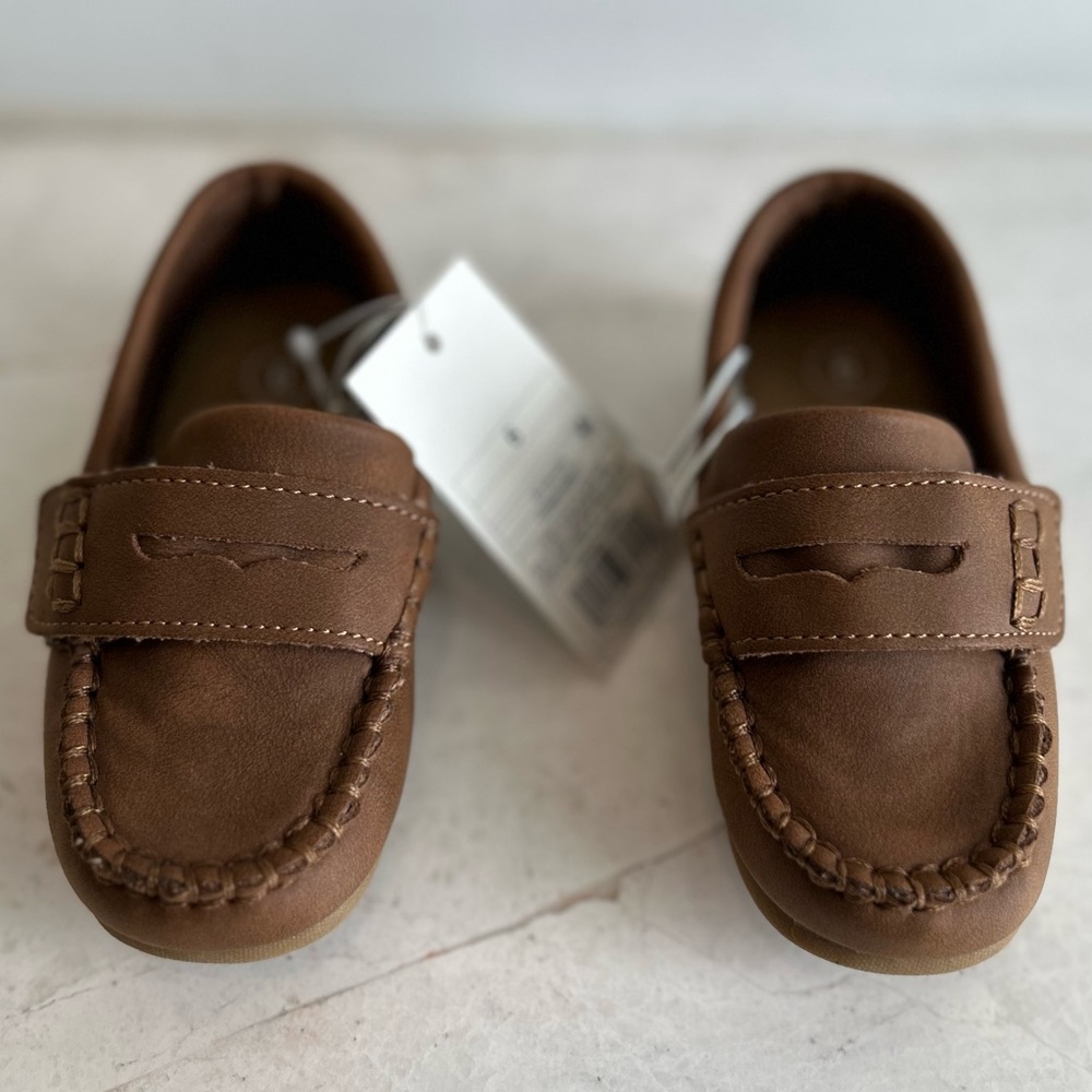 Brand New Cat & Jack Toddler Penny Loafers size 6 Camel Color, with tags